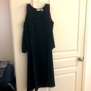 Susan Graver cold should black dress